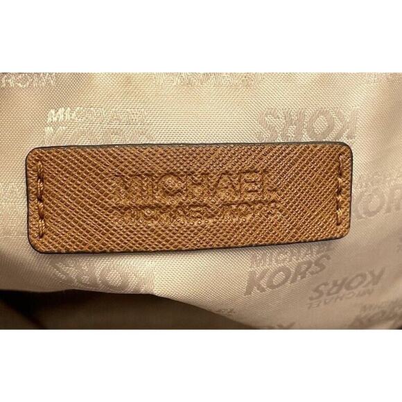 Michael Kors Jet Set Travel Large Saffiano North/South Tote Brown - Picture 11 of 12